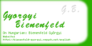 gyorgyi bienenfeld business card