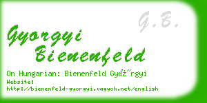 gyorgyi bienenfeld business card